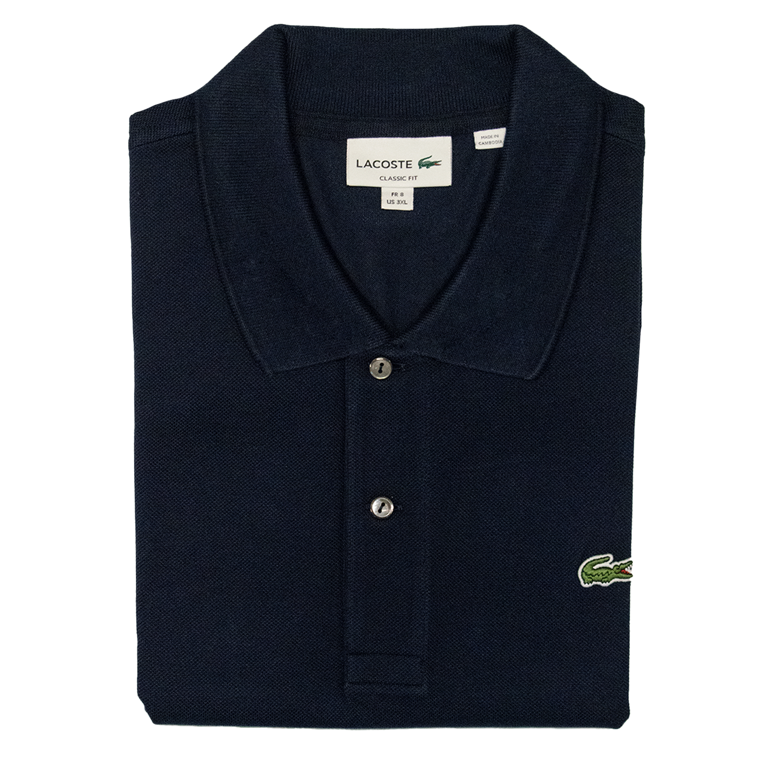 Lacoste Classic Fit L.12.12 Polo Shirt Navy Blue 6, image size:1500x1500