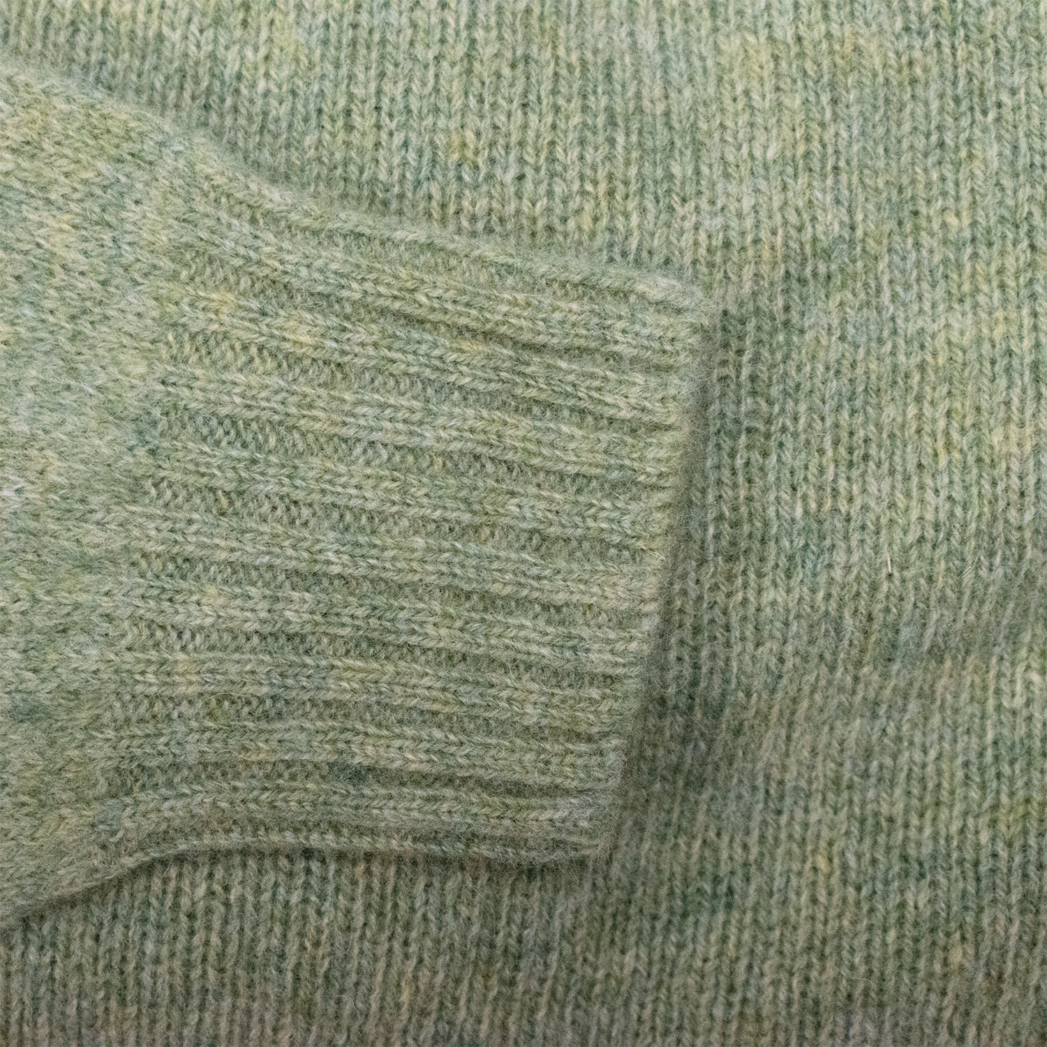 Sage Scottish Shetland Wool Sweater