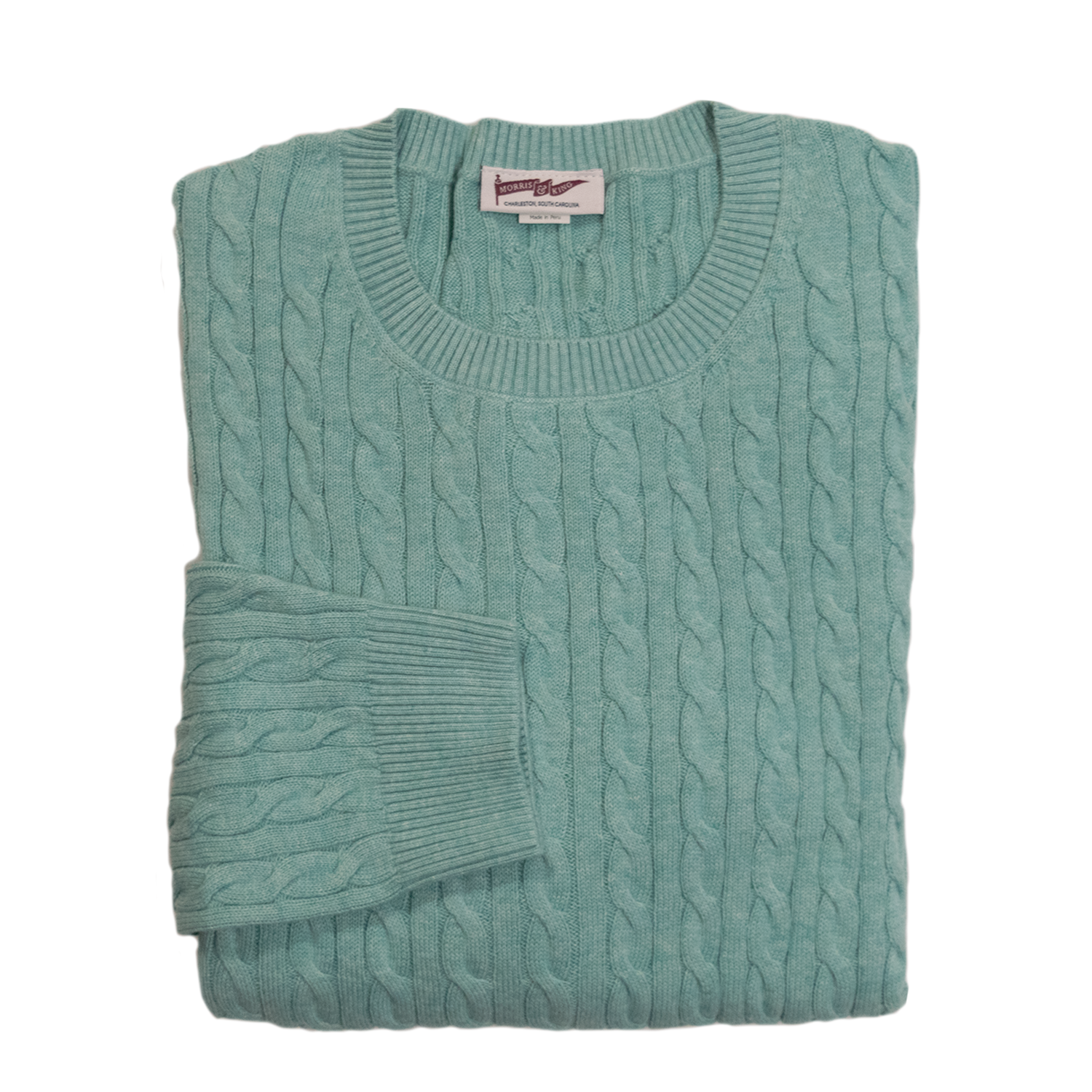 Shamrock Cable Crewneck Sweater