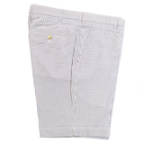Blue / White Seersucker Shorts - Classic Fit