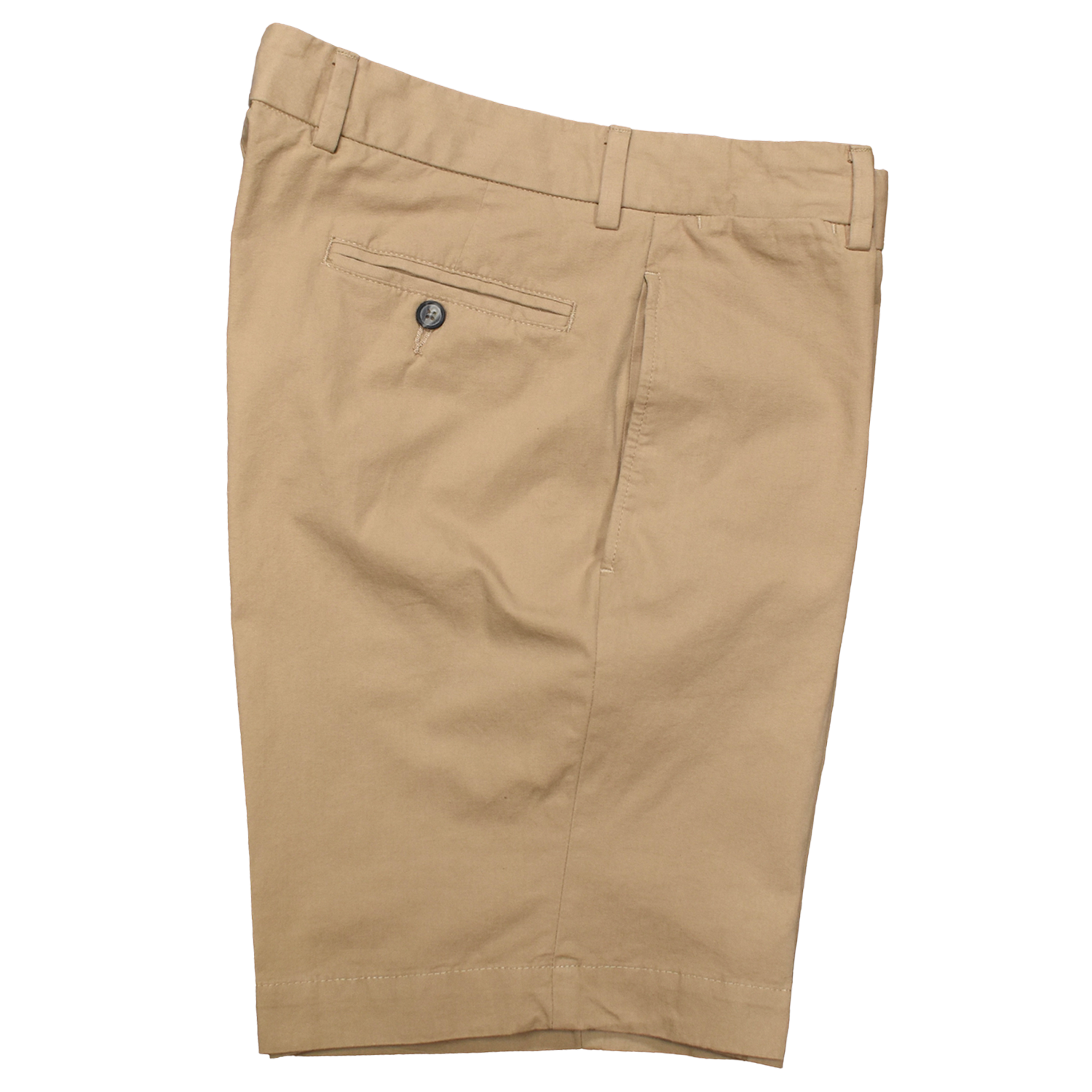 Dark Khaki Lightweight Poplin Shorts - Classic Fit