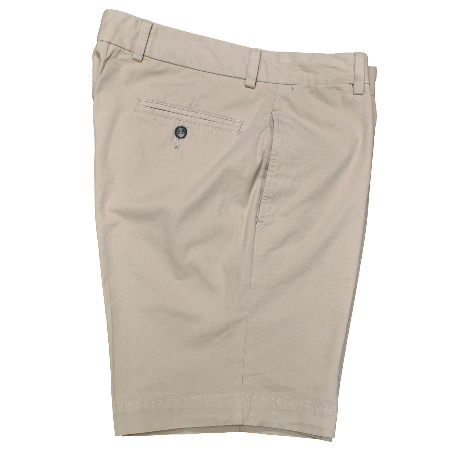 Khaki Lightweight Poplin Shorts - Classic Fit
