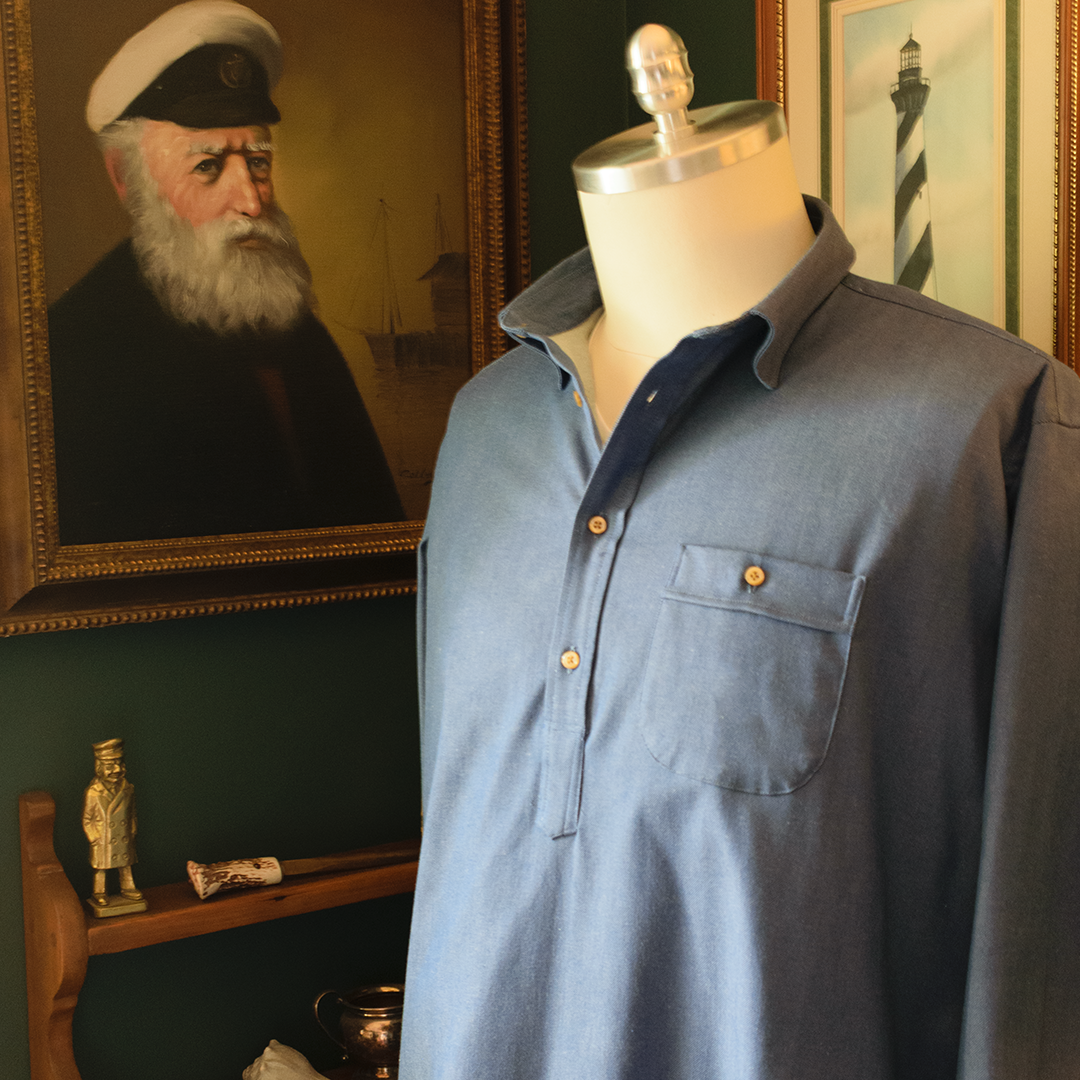 Mist Blue Mariner's Smock - Made To Order