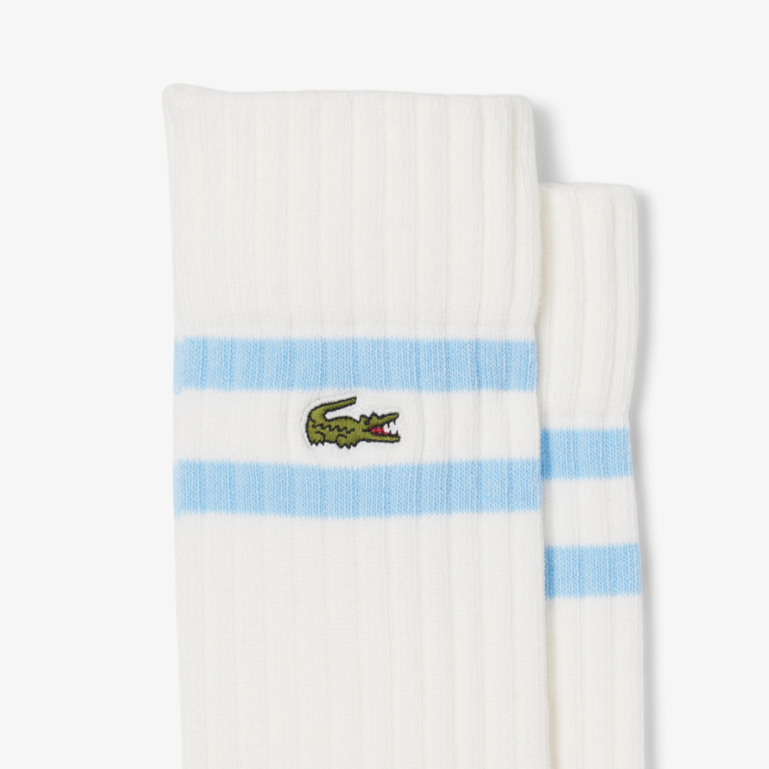 White / Blue Stripe Socks (2 Pack)