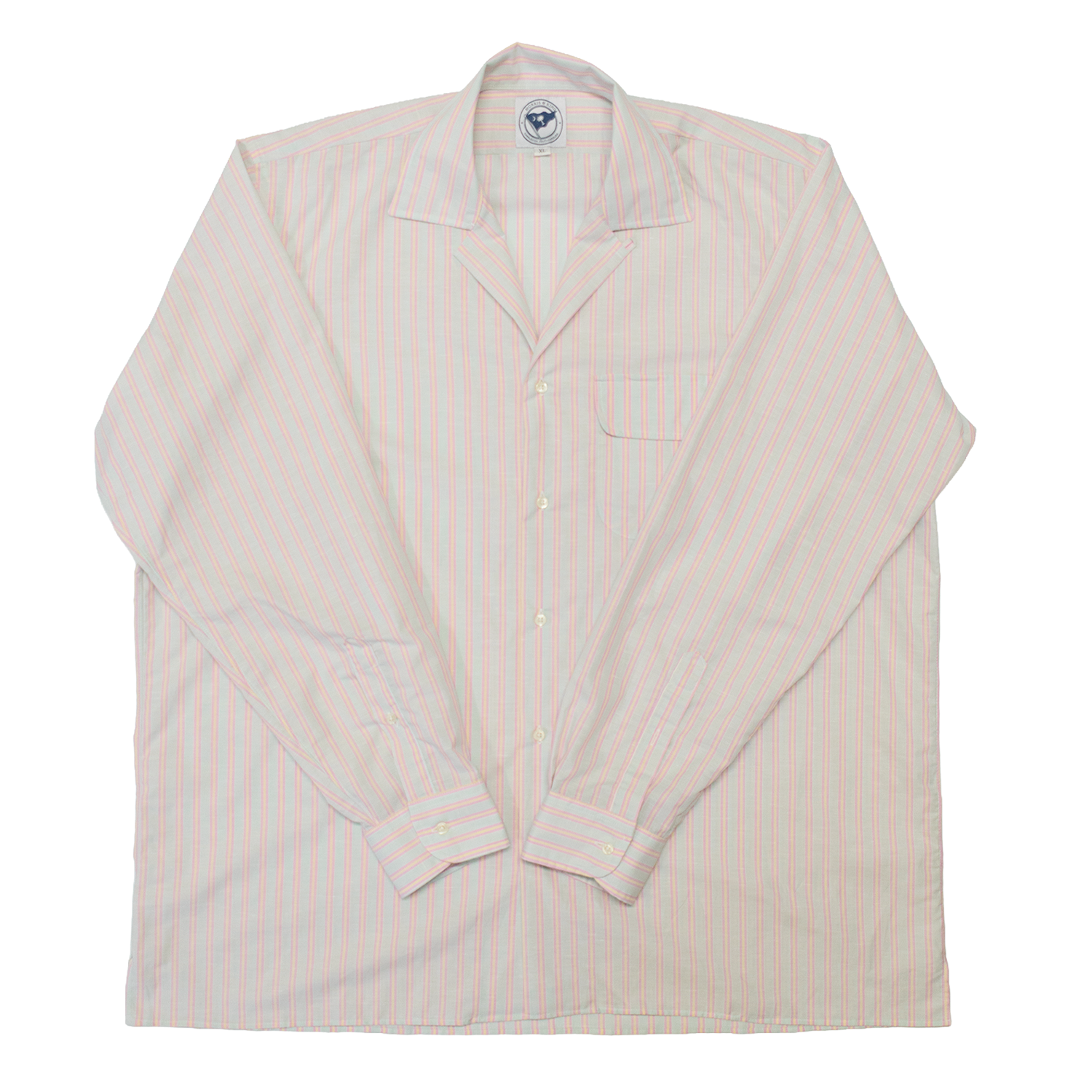 Pink / Yellow / Green Stripe Summer Camp Shirt - Made To Order