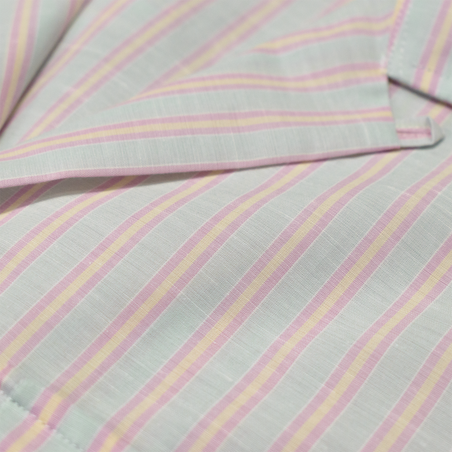 Pink / Yellow / Green Stripe Summer Camp Shirt - Made To Order