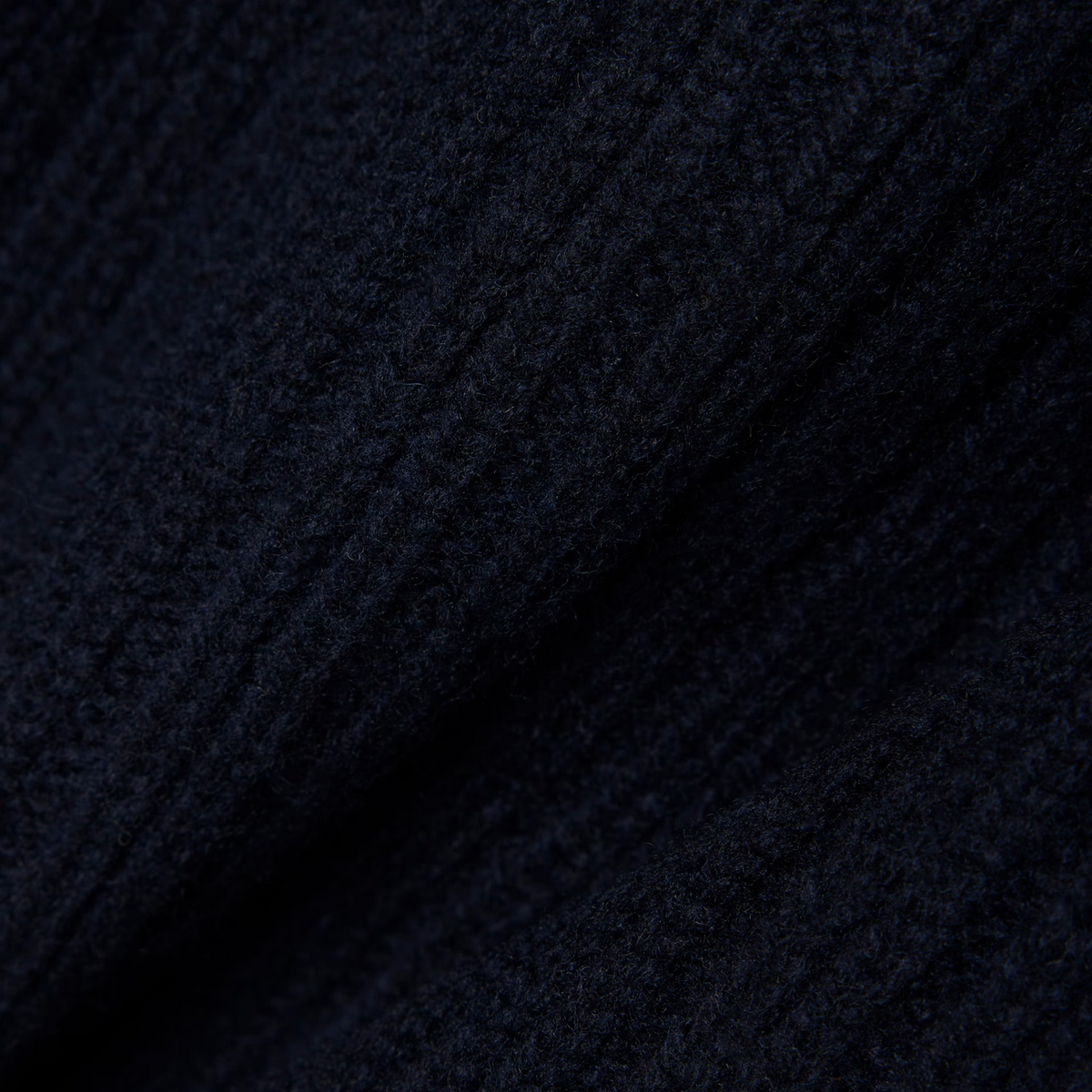 Navy Blue / Green / Yellow Striped Wool V-Neck Sweater