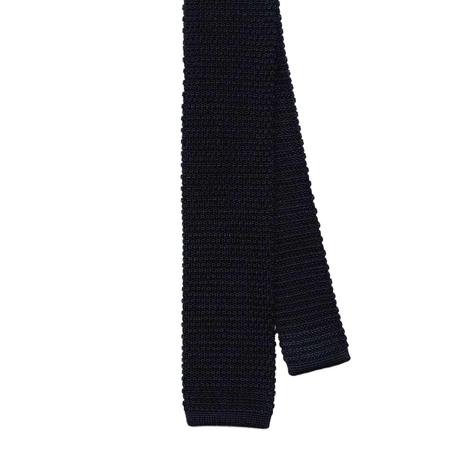 Navy Silk Knit Tie