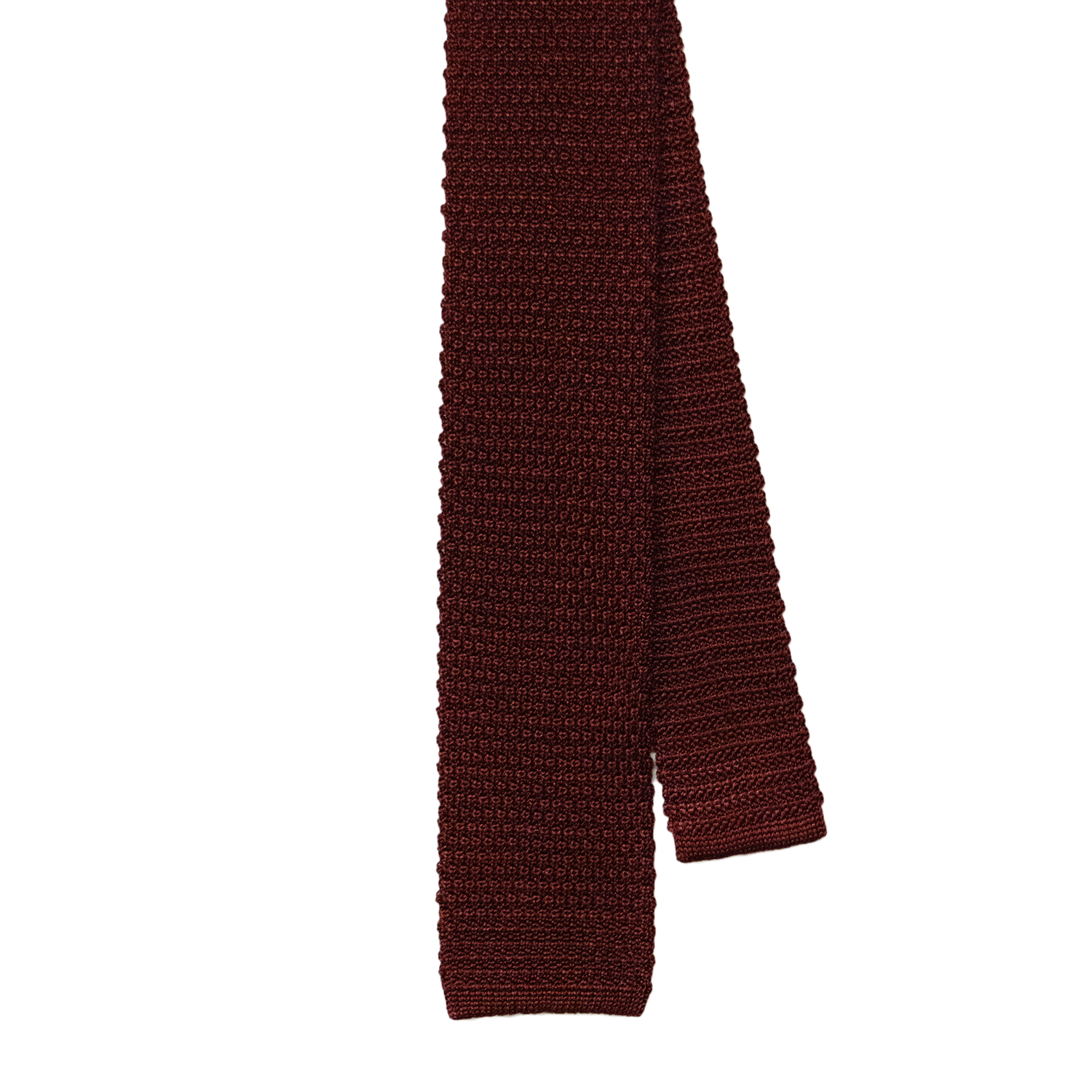 Burgundy Silk Knit Tie