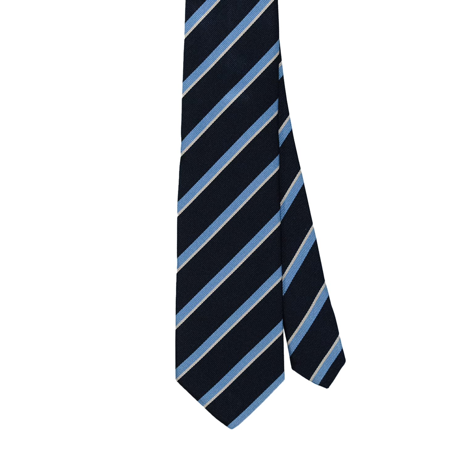 Navy / Blue / Silver Regimental Tie - Old Latymerians
