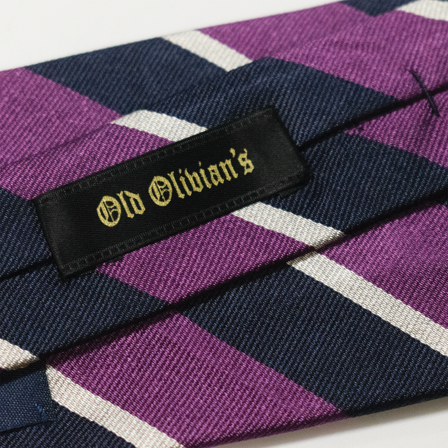 Navy / Purple / Silver Regimental Tie - Old Olivian's