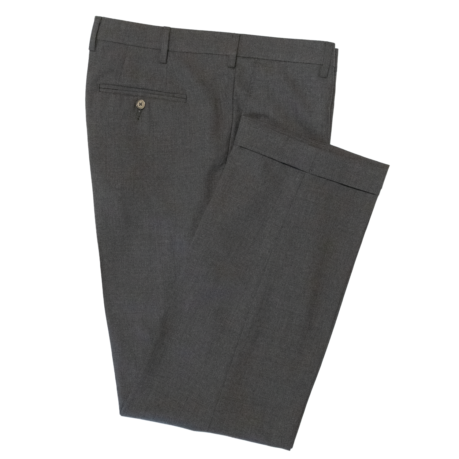 Grey Tropical Wool Trousers - Classic Fit (SS24)