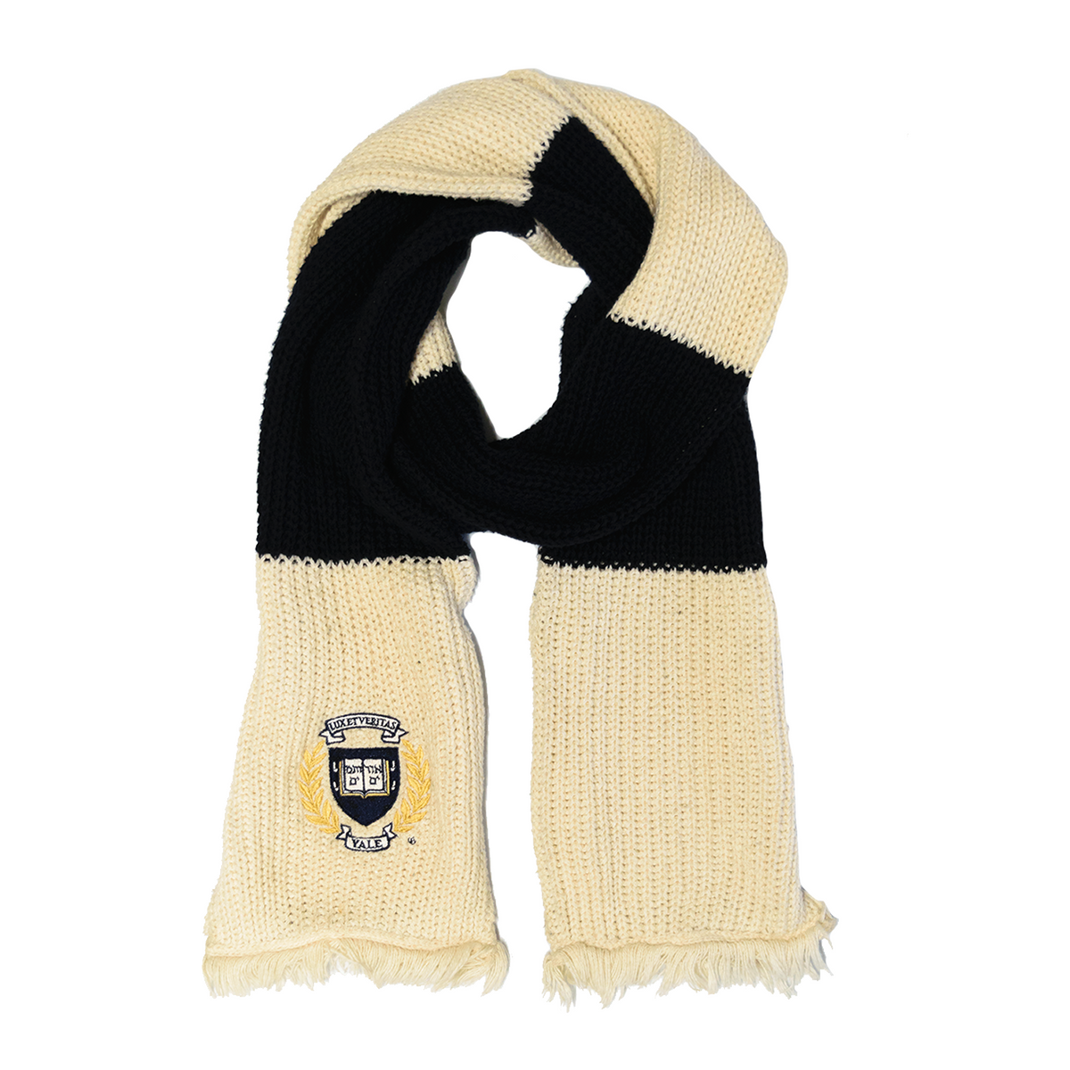 M&K Vintage - Yale University Striped Knit Scarf (1990s)