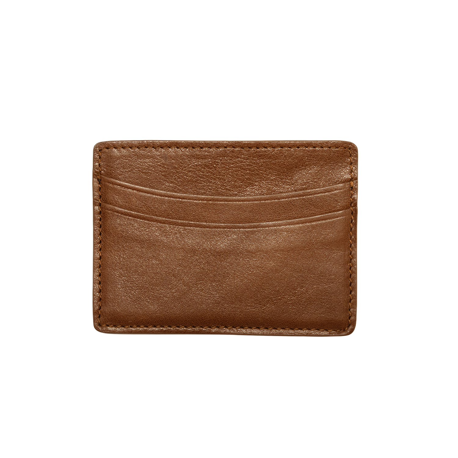 Cognac French Calf Card Case