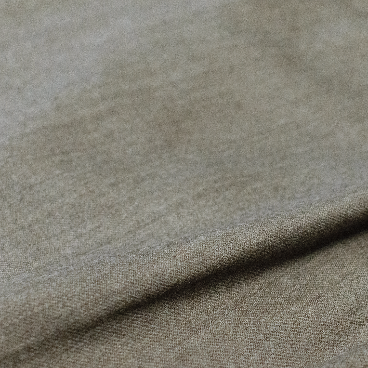 Heather Tan Wool Flannel Trousers - Classic Fit