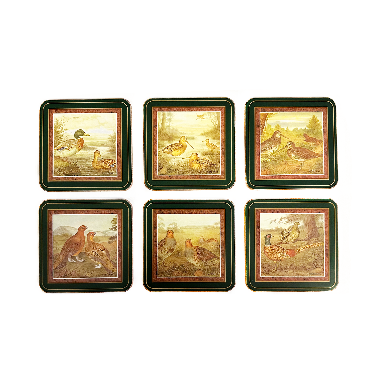 M&K Vintage - Game Bird Coaster Set (1980s)
