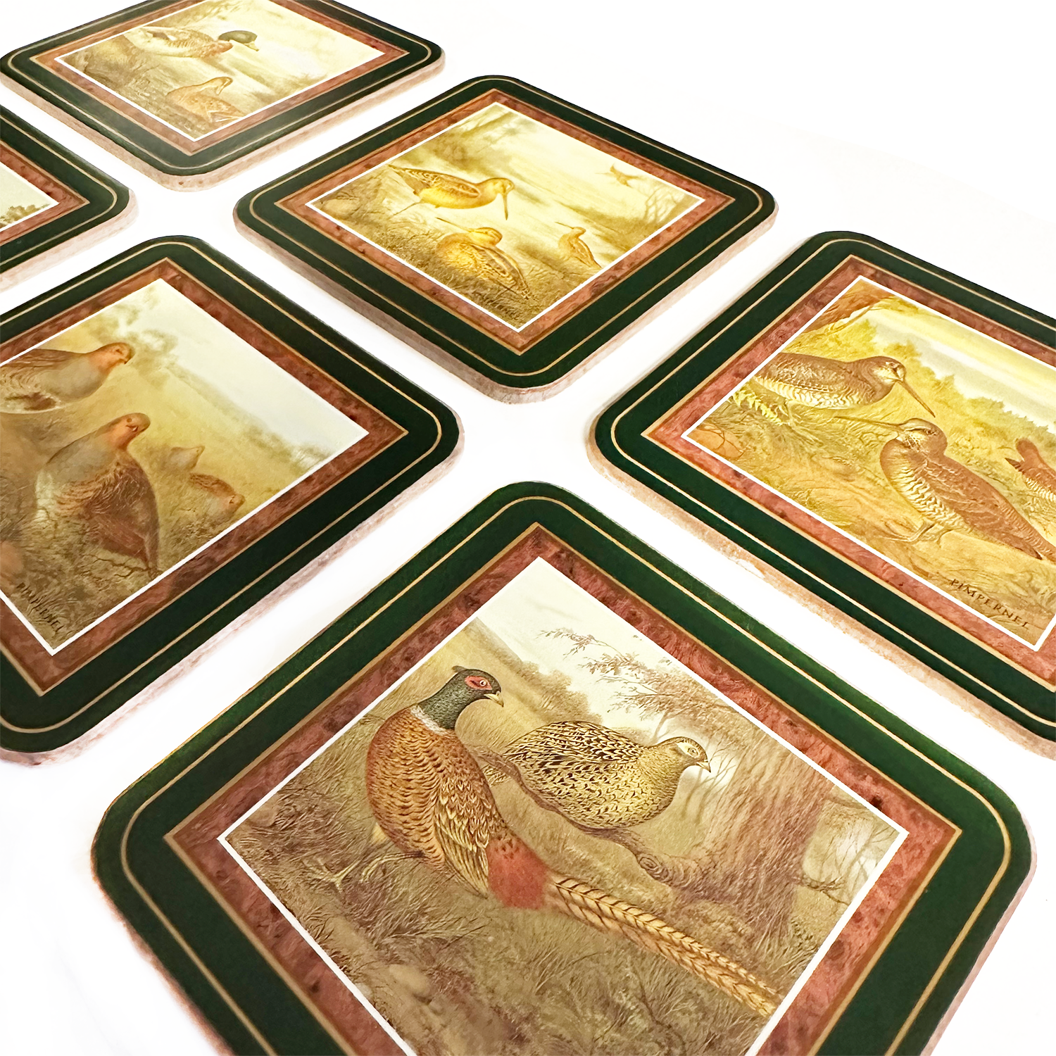 M&K Vintage - Game Bird Coaster Set (1980s)