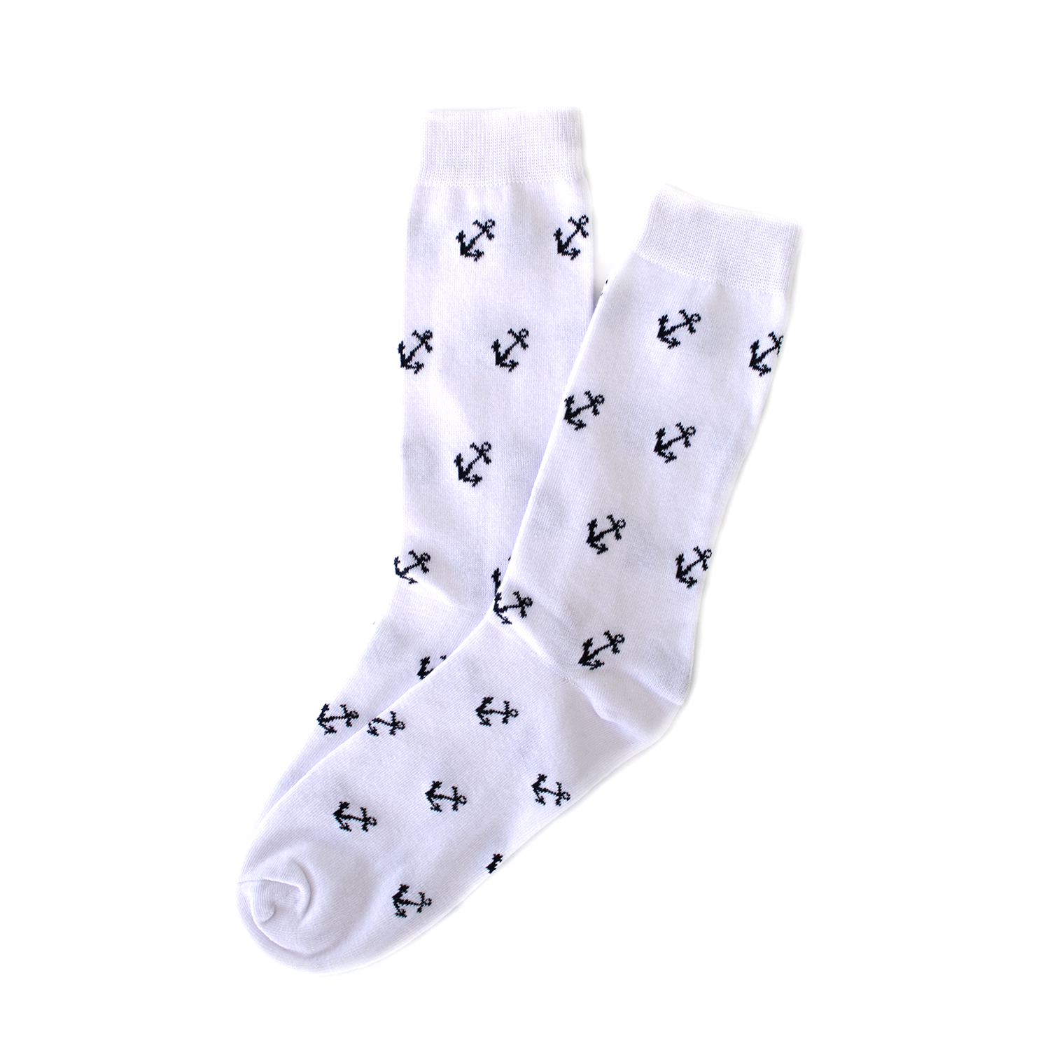White / Navy Charleston Harbor Socks (SS22)