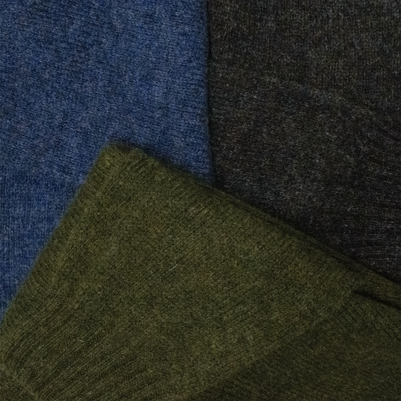 Charcoal Scottish Shetland Wool Sweater