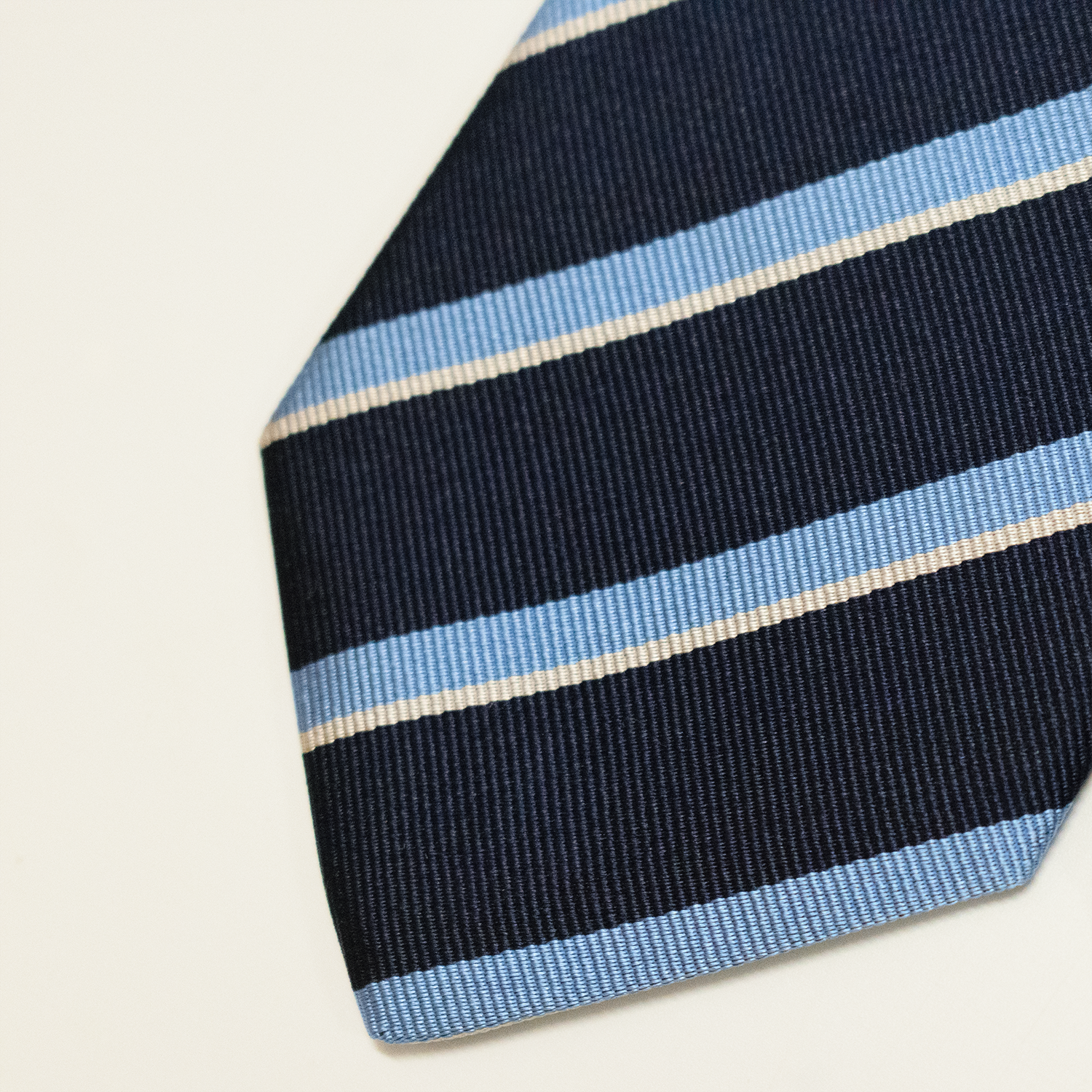 Navy / Blue / Silver Regimental Tie - Old Latymerians