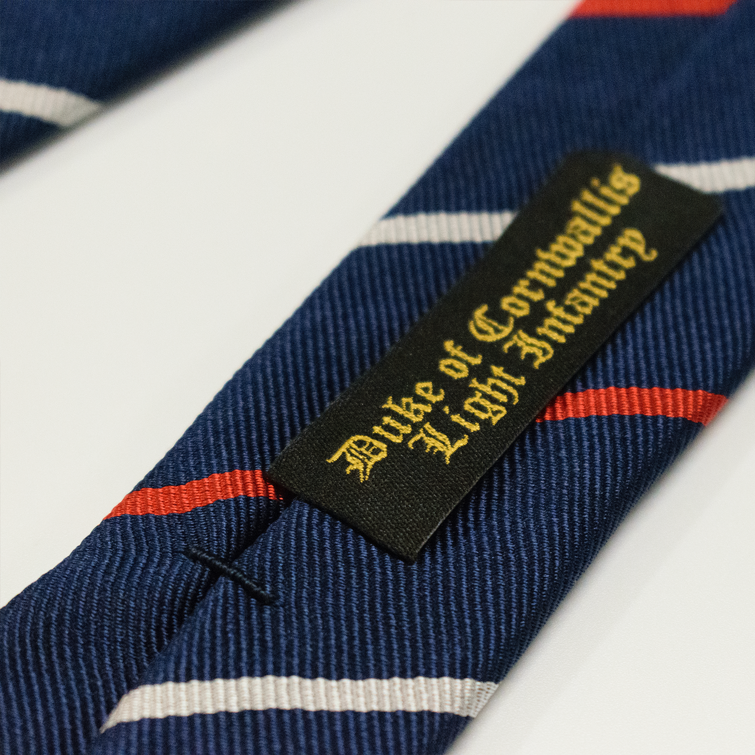 Navy / Red / Silver Regimental Tie - Duke of Cornwallis Light Infantry