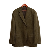 Olive Shetland Wool Sport Coat