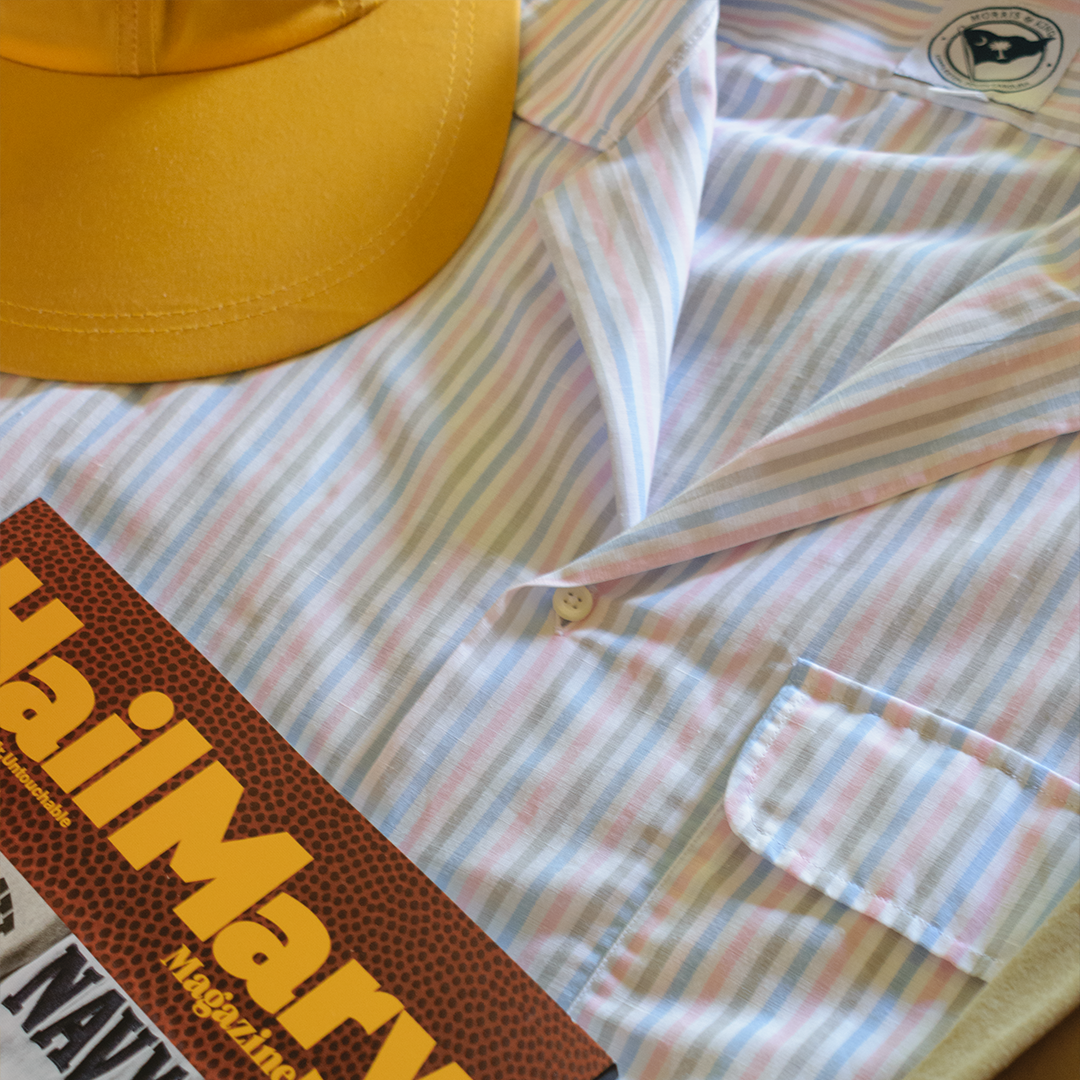 Beige / Olive / Blue / Pink Stripe Summer Camp Shirt - Made To Order