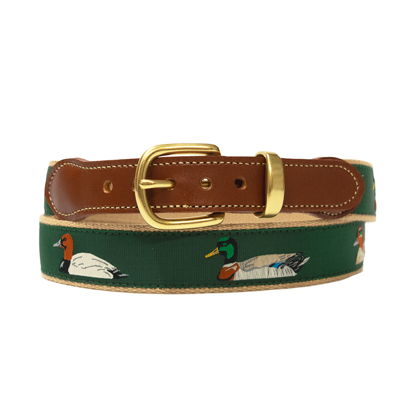 Khaki Mallard Motif Belt