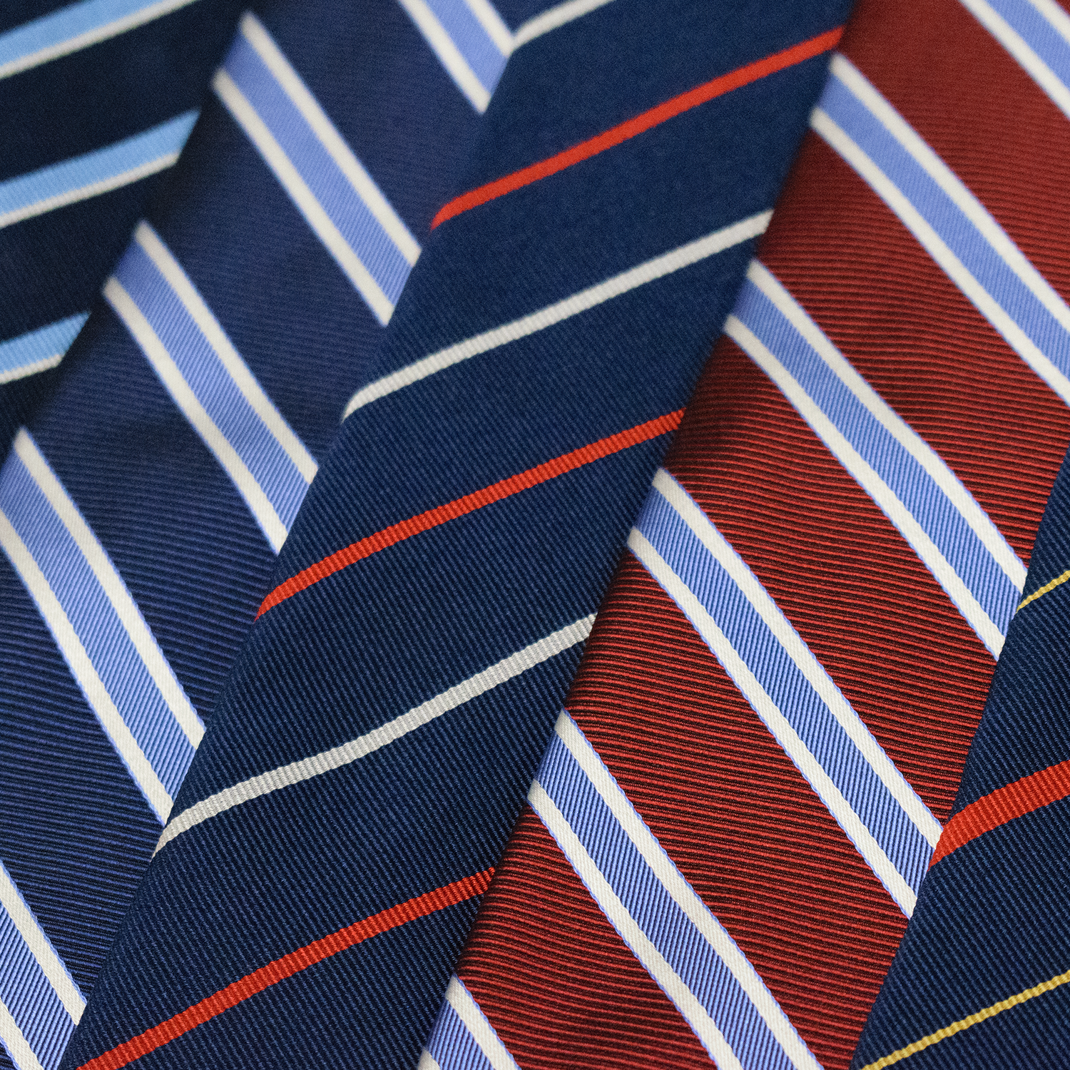 Navy / Red / Silver Regimental Tie - Duke of Cornwallis Light Infantry
