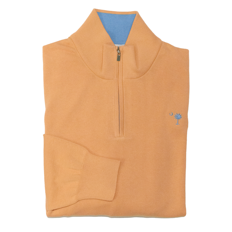 Dreamsicle Lightweight Quarter Zip Sweater