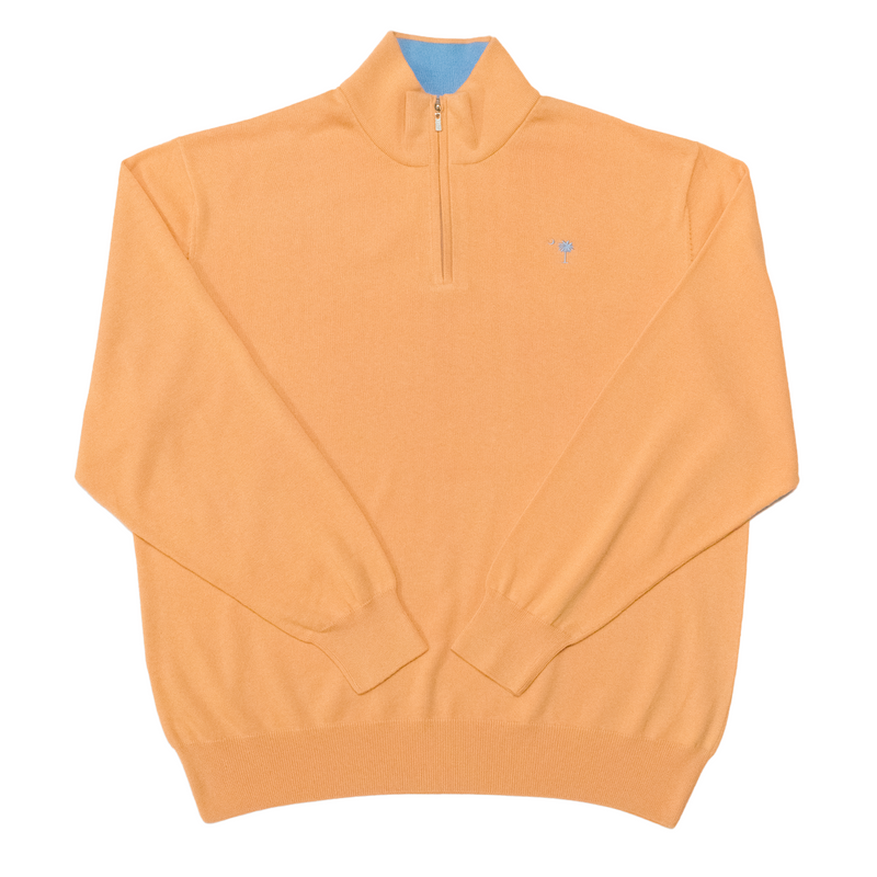 Dreamsicle Lightweight Quarter Zip Sweater