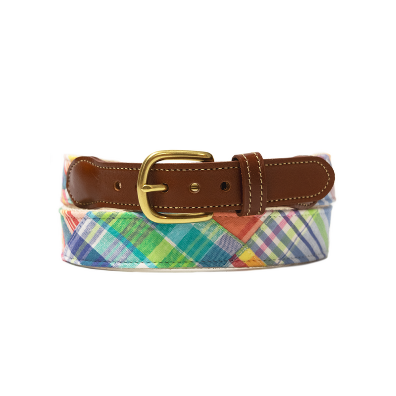 Pastel Patch Madras Belt
