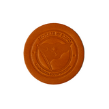 Mahogany Bridle M&K Logo Leather Coaster Set