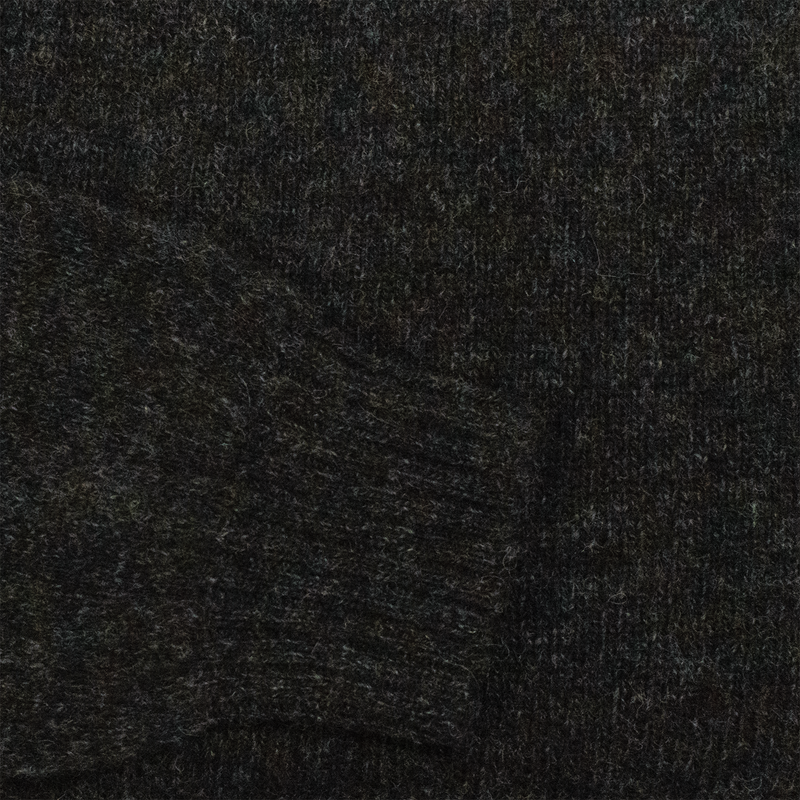 Charcoal Scottish Shetland Wool Sweater
