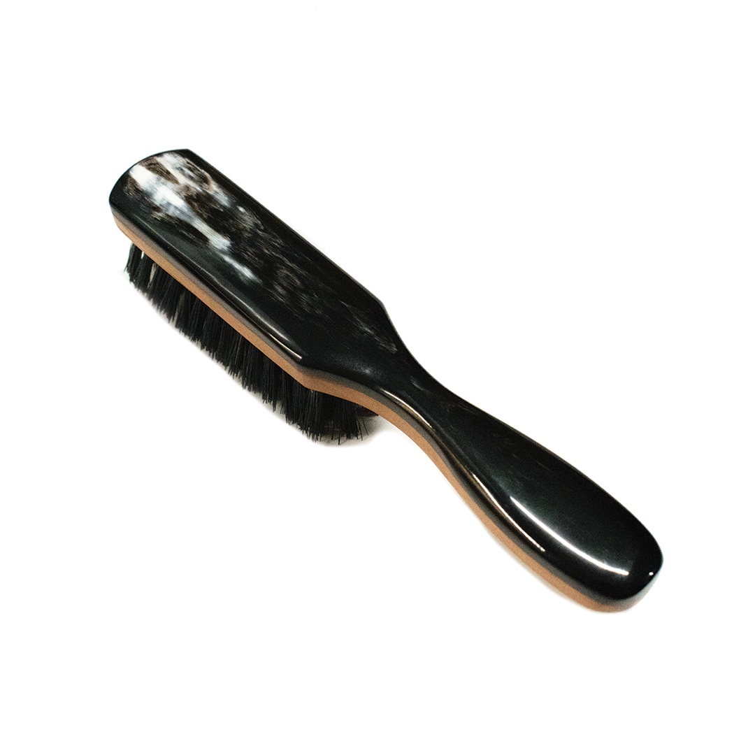 6" Pearwood & Horn Pocket Brush
