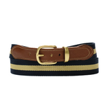 Navy / Khaki Stripe Surcingle Belt