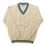 Navy / Light Blue / Cream Classic Cricket Sweater