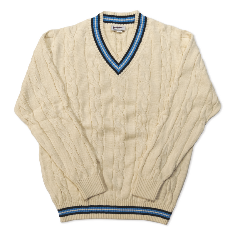 Navy / Light Blue / Cream Classic Cricket Sweater