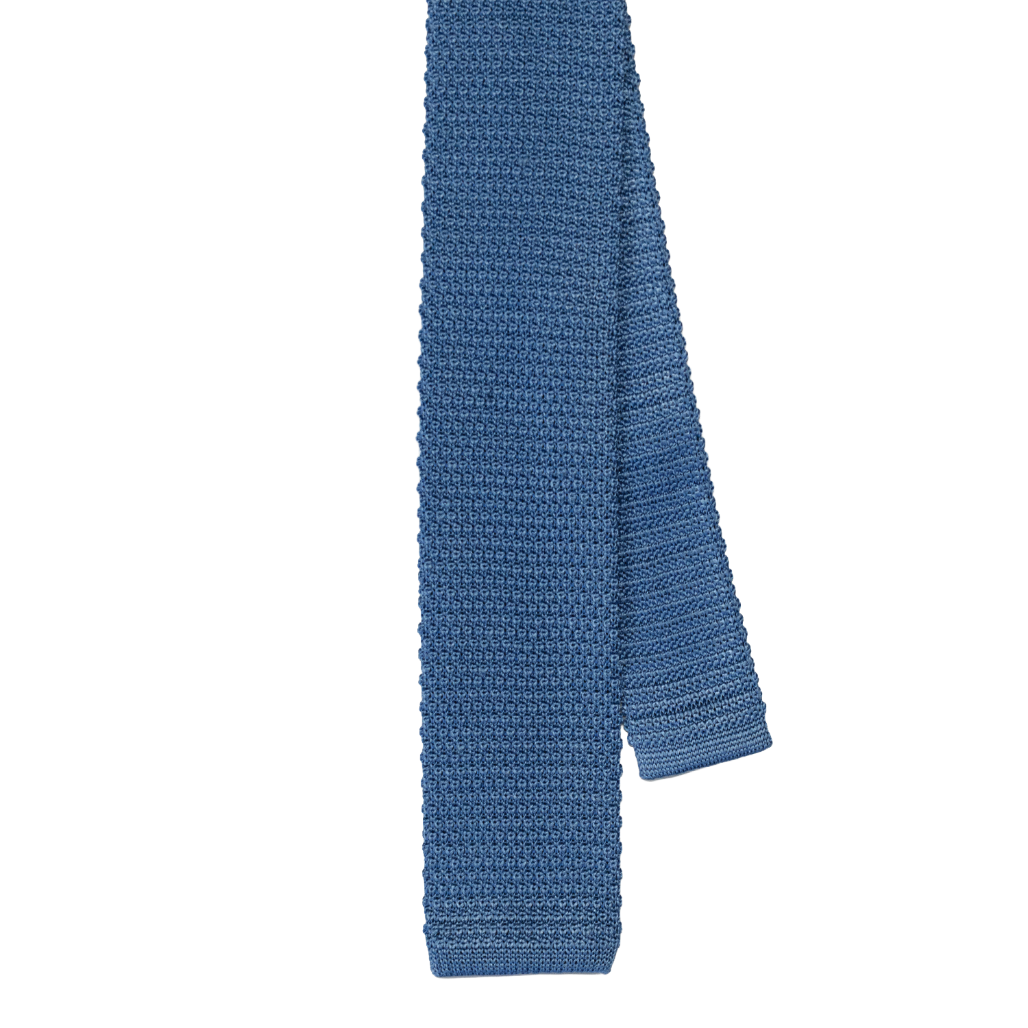 Blue Silk Knit Tie