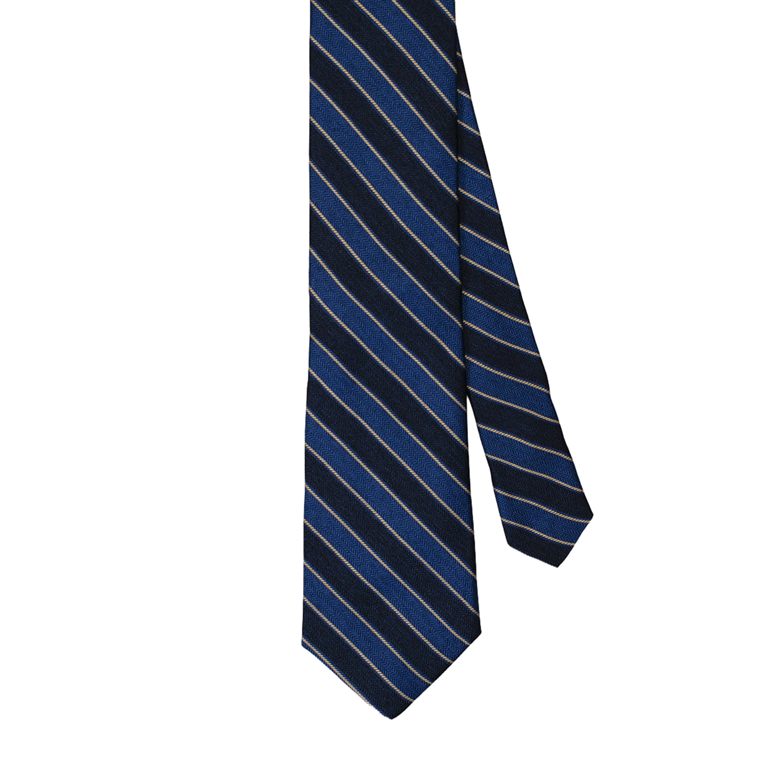 Blue Woven Stripe Tie