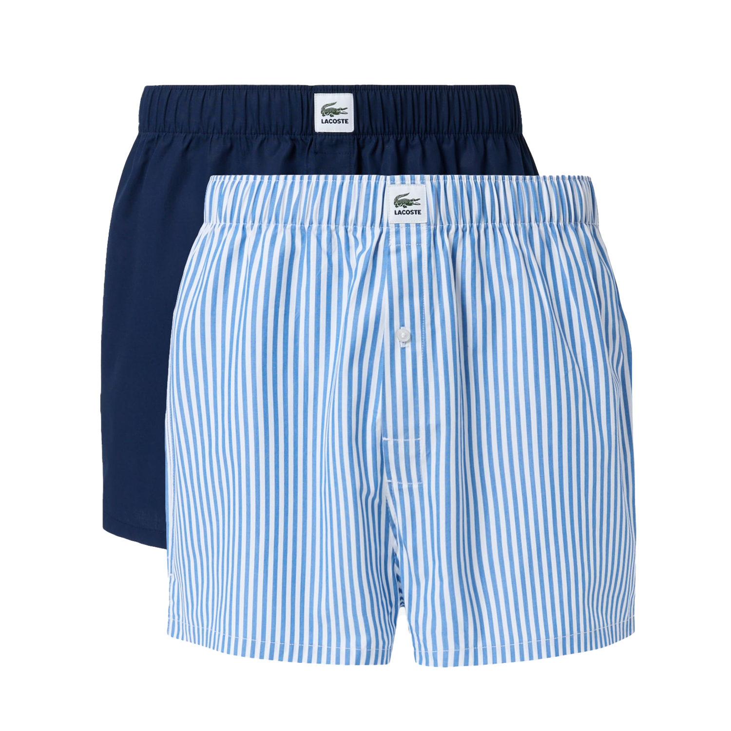 Blue Cotton Weave Boxers (2 Pack)