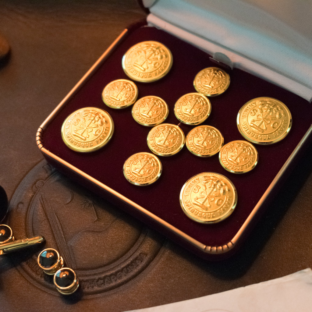 Carolean Button 24K South Carolina Seal Blazer Buttons