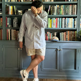 Morris & King Blue / White Stripe Oxford Button Down Shirt - Classic Fit