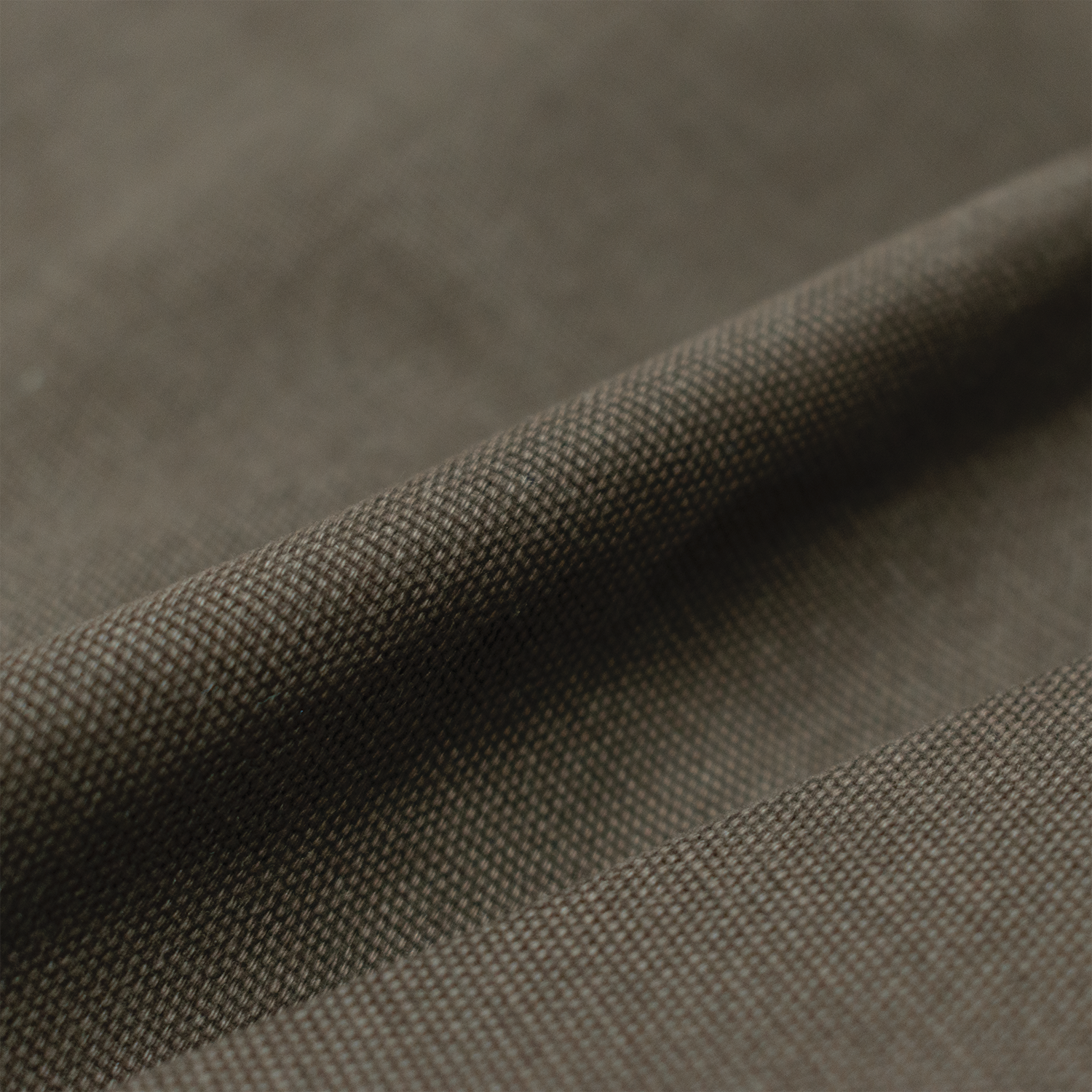 Coffee Brushed Canvas Pants - Classic Fit