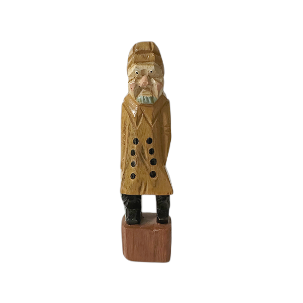 M&K Vintage - Wood Carved Old Salt Figure (1960s)