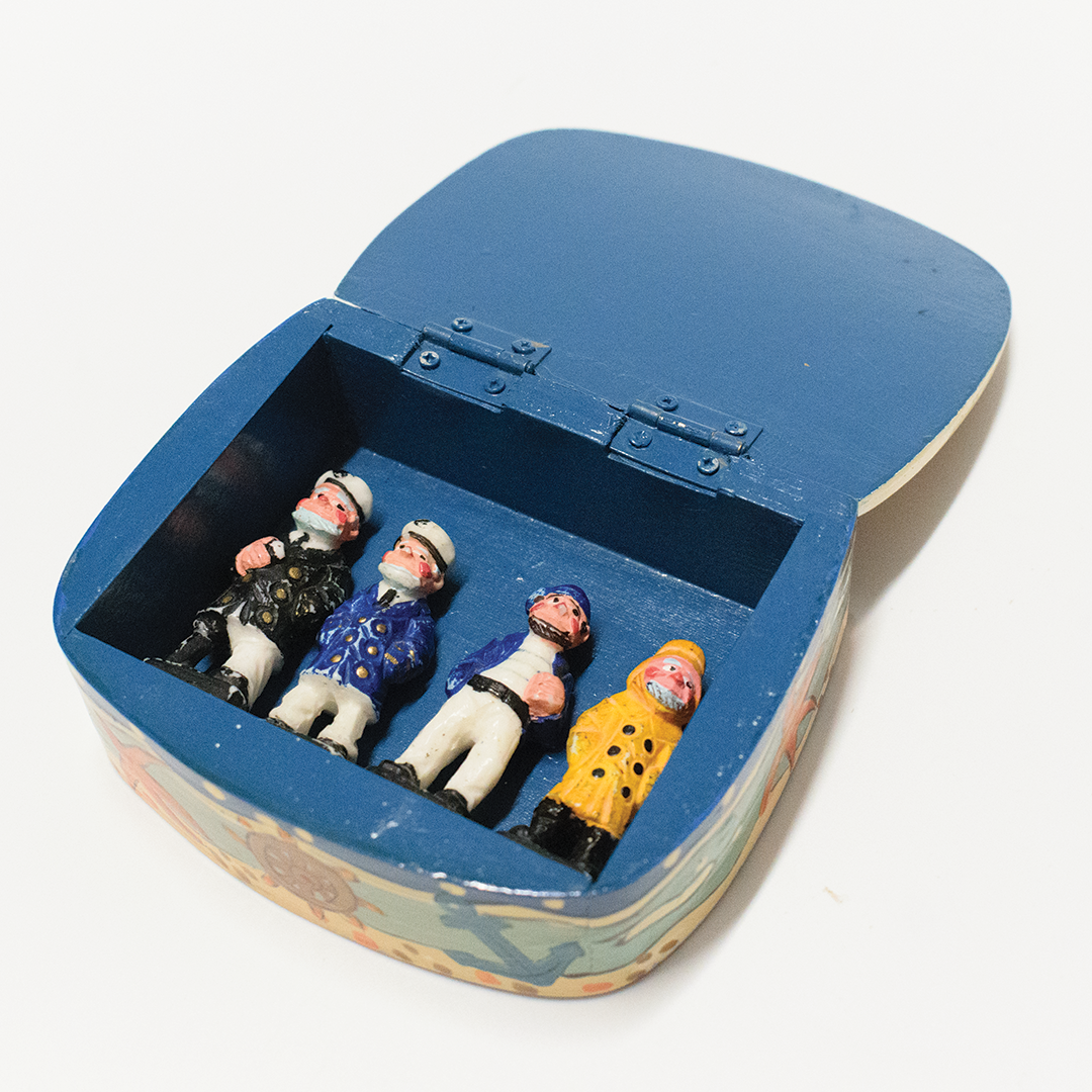 Sailor Figurines & Hand Painted Box (1950s)