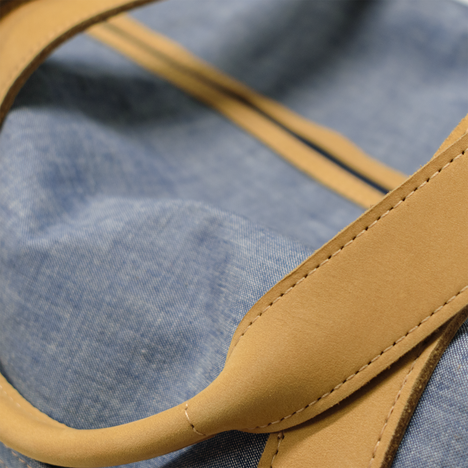 Chambray & Leather Weekender Bag (Limited Edition)
