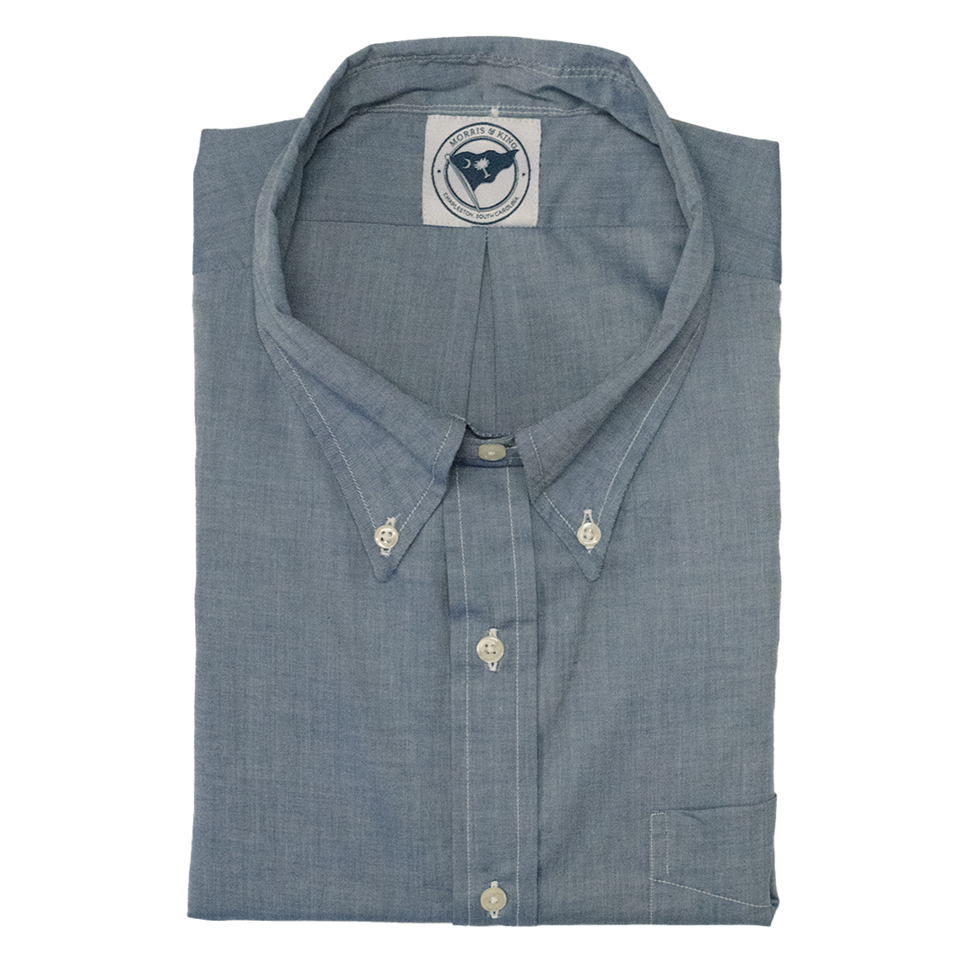 Blue Chambray MTO Button Down Shirt - Classic Fit