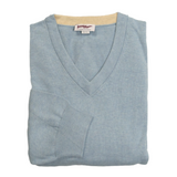 Chambray V-Neck Sweater