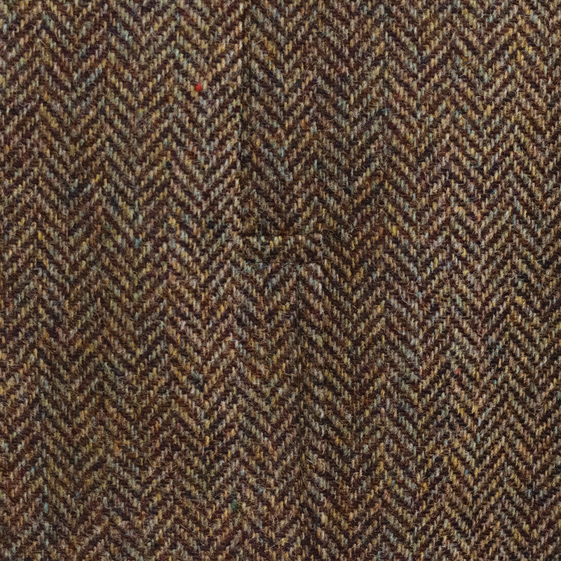 Brown & Olive / Blue Melange Herringbone Sport Coat